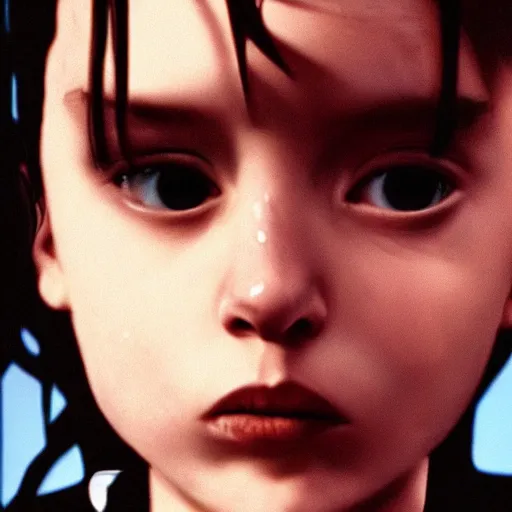 Image similar to Kiki from Kikis Delivery Servcie in the 1994 movie Léon: The Professional, promotional poster, ralistic, beautiful, stunning