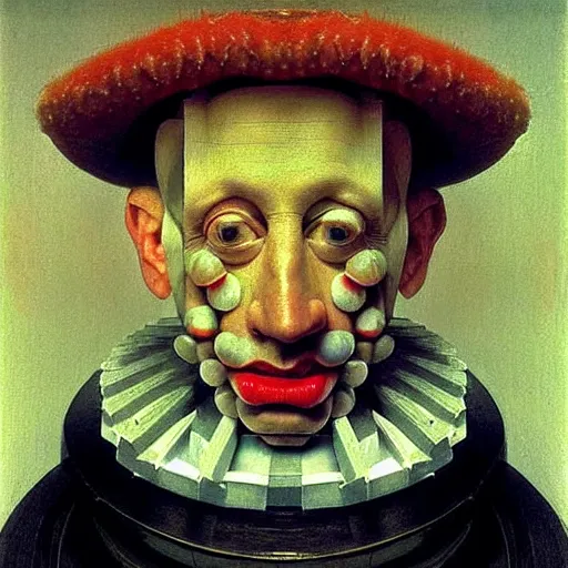 Prompt: portrait photo of a man made from everyday 3d objects, Perfect face, extremely high details, realistic, by Giuseppe Arcimboldo, Edward Hopper, Rene Margitte