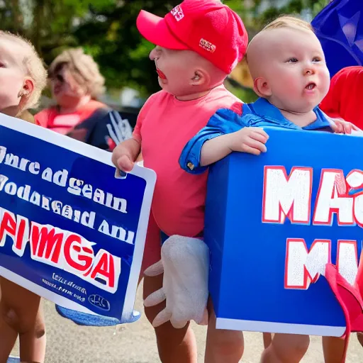Image similar to maga supporters in diapers