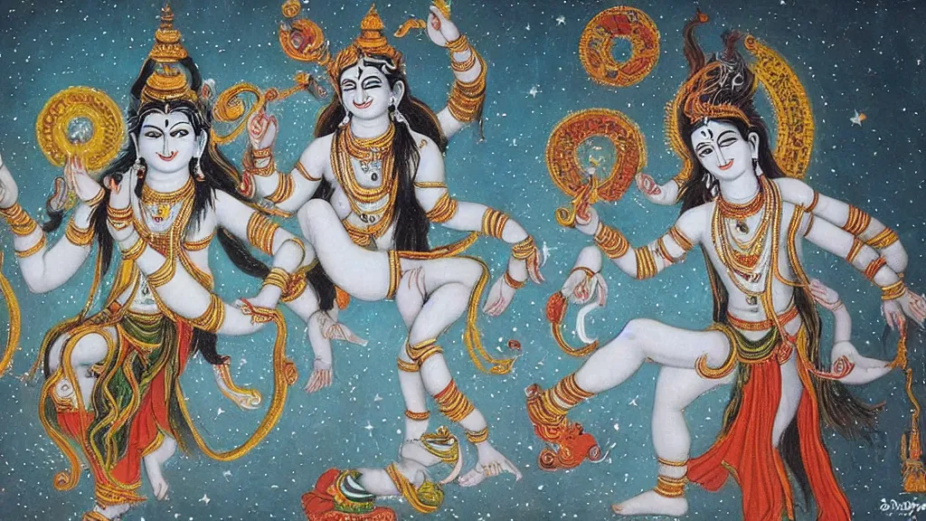 Image similar to the cosmic dance of lord shiva