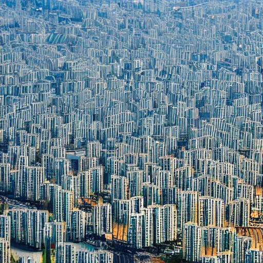 Image similar to future Chinese city ,sharp focus , wideshot