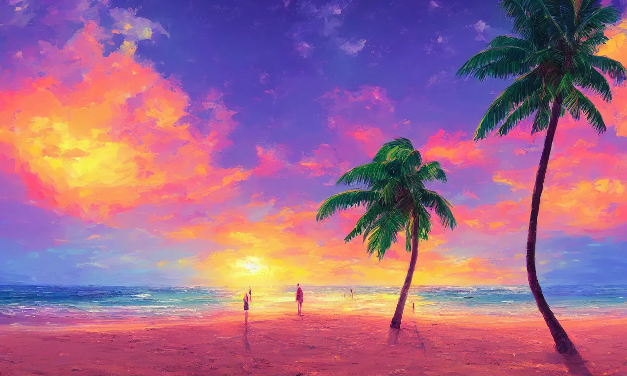 Image similar to paradise beach by alena aenami artworks in 4 k