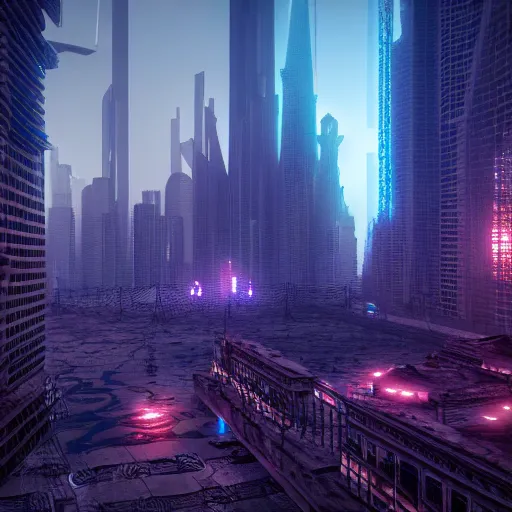 Image similar to in a dreamcore city, highly detailed, 4k, HDR, award-winning, artstation, octane render