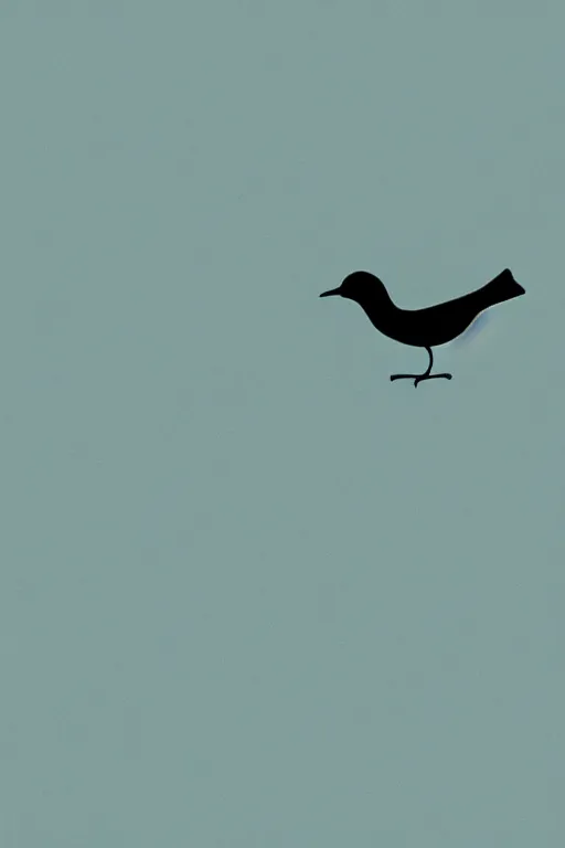 Image similar to minimalist art of a bird