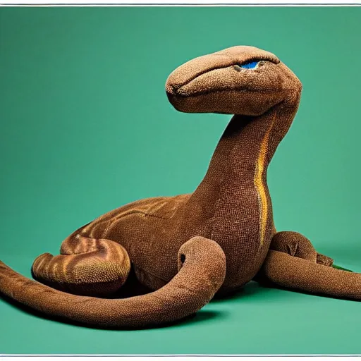 Image similar to plush langford's basilisk, art by national geographic, nature show