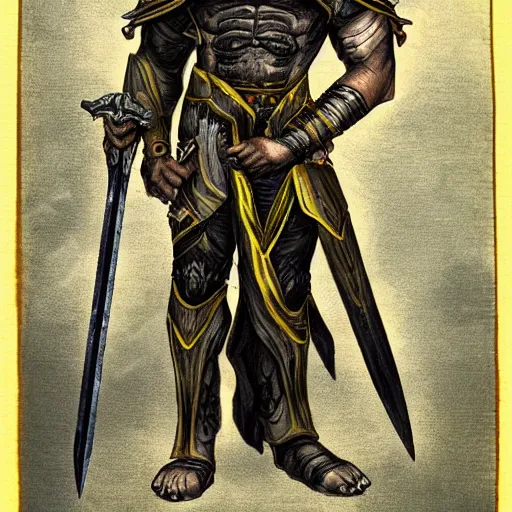 Image similar to the necro sword and of its might being held by a spartan from another planet, full body portrait, highdetailed,