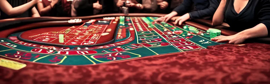 Image similar to ultra realistic photography of a casino table