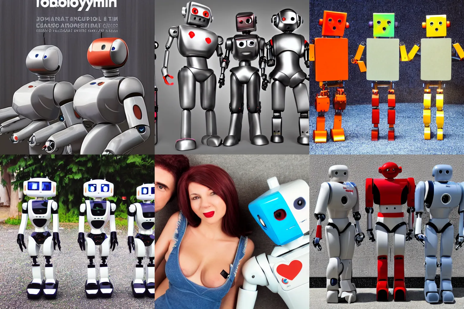 Prompt: polyamorous robots