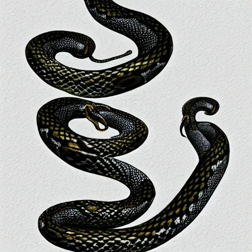 Image similar to snakes and diamonds photorealistic