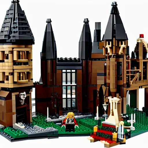 Image similar to hogwarts in lego style