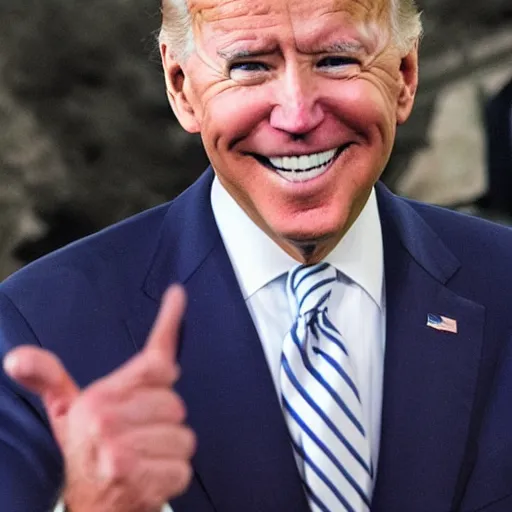 Prompt: joe biden with donald trumps hair, hair of donald trump