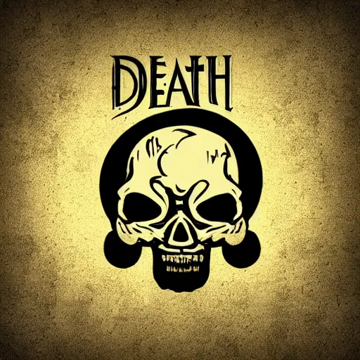 Image similar to death metal themed skull shaped microphone vector logo for a record label, dark, horrorcore, grunge, golden ratio