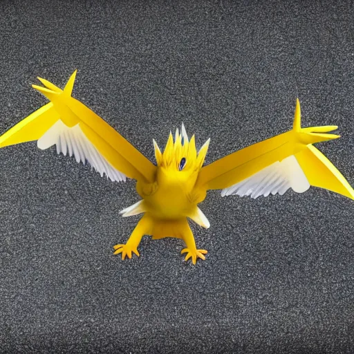 Image similar to national geographic professional photo of zapdos, award winning