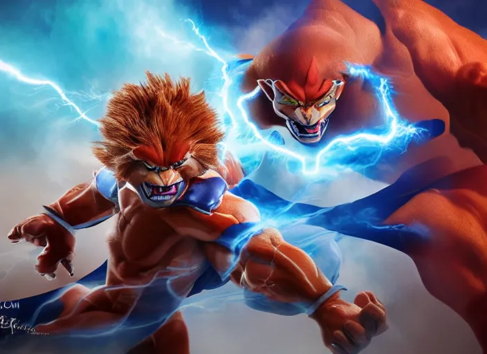 Image similar to thundercats in real life. studio photography picture, realistic