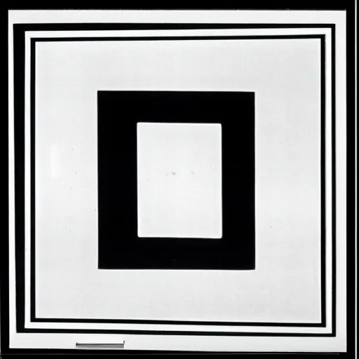 Prompt: black and white symbol by karl gerstner, 8 k scan, centered, symetrical, bordered