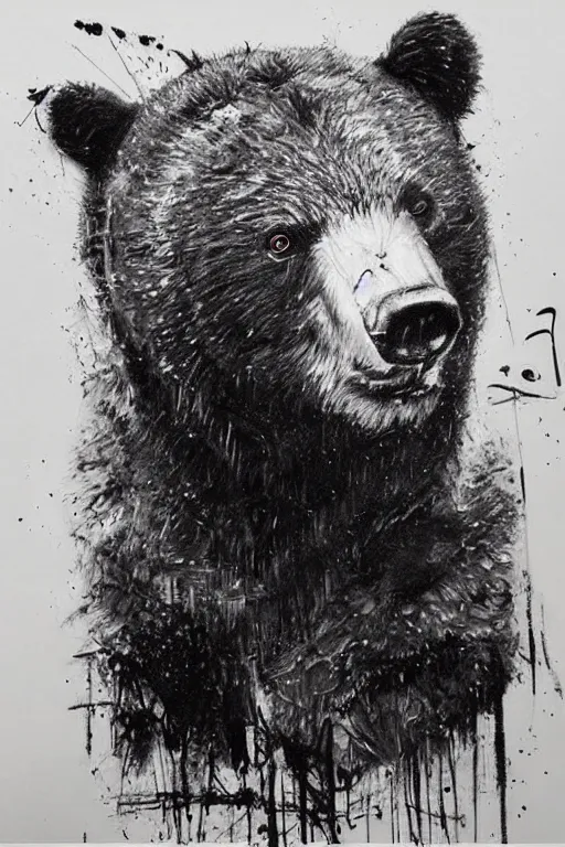 Image similar to agressive bear by Guy Denning