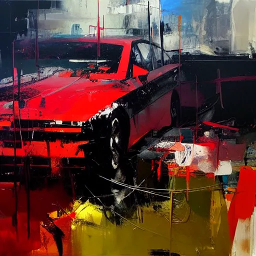Image similar to painting by Adrian Ghenie