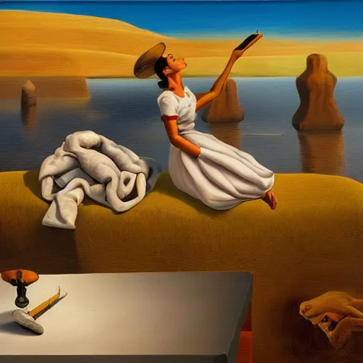 Image similar to RHADS, fever dream, Salvador Dali