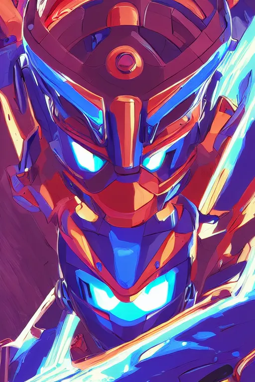 Image similar to robot ninja mask helmet megaman x zero rockman 2 0 2 2 switch game boss legacy collection fanart artsation, art gta 5 comics, behance hd by jesper ejsing, by rhads, makoto shinkai and lois van baarle, ilya kuvshinov, rossdraws global illumination ray tracing