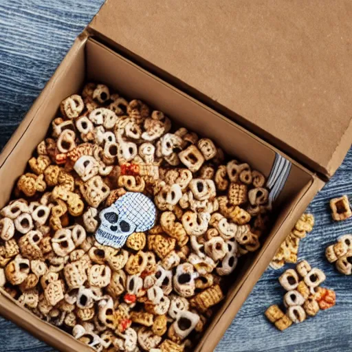 Image similar to box of skull breakfast cereal