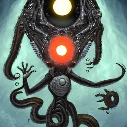 Prompt: GLaDOS as a lovecraftian God