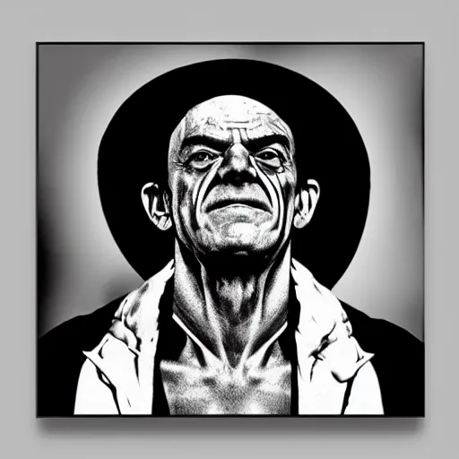 Image similar to hyperpop style hector salamanca