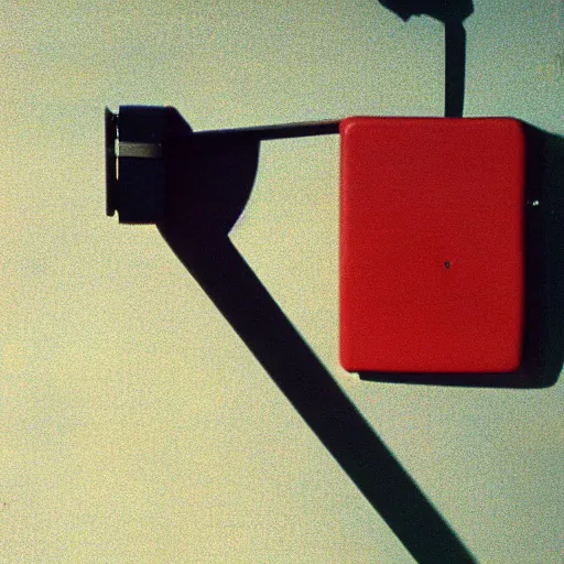 Prompt: vintage analog product photography of a plastic guillotine, children's toy, 70s colors, studio lighting, film grain, lensflare, color bleed, glare