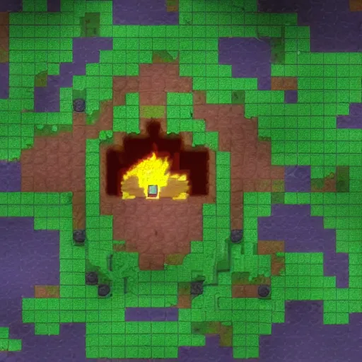 Prompt: Terraria, Eye of Cthulu