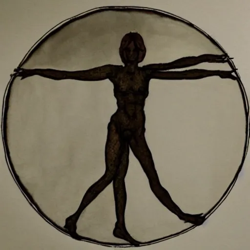 Image similar to vitruvian woman