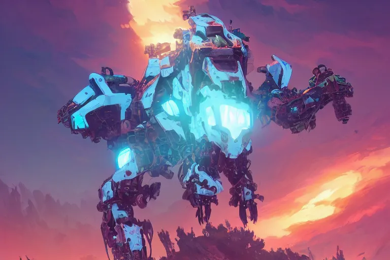 Image similar to scorcher machine mecha animal beast robot of horizon forbidden west horizon zero dawn bioluminiscence, behance hd by jesper ejsing, by rhads, makoto shinkai and lois van baarle, ilya kuvshinov, rossdraws global illumination