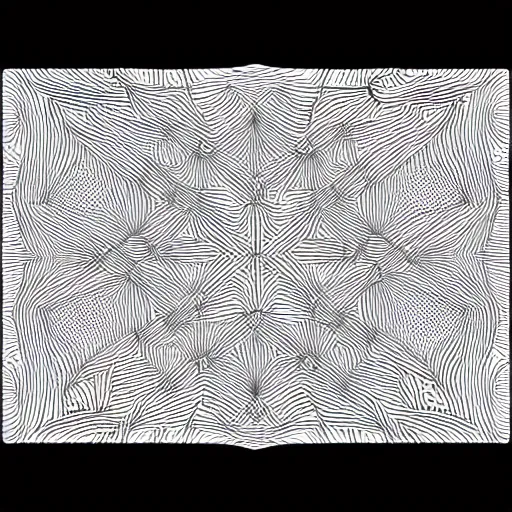 Prompt: generative line - art, math - art, micron, math, algorithm, plotter, procedural code, ink, formulas