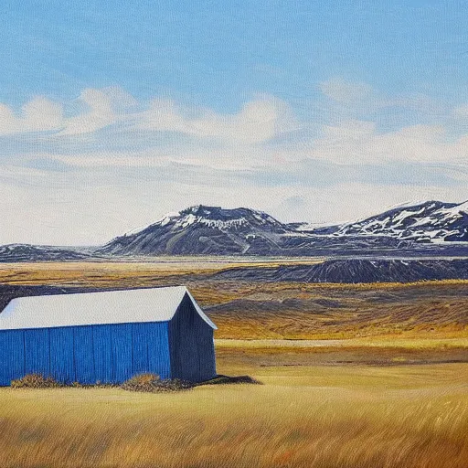 Prompt: a painting by icelandic artist Eggert Pétursson, highly detailed, 4k