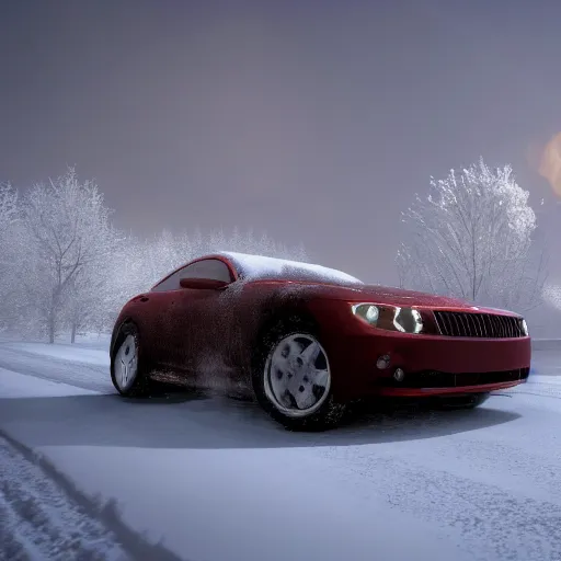 Prompt: car in snow, cinematic, high quality, intense detail, 4 k, unreal engine 5, ray tracing, vibrant