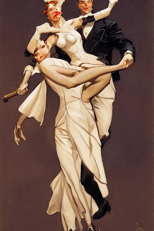 Image similar to man and woman by jc leyendecker!!!!!!