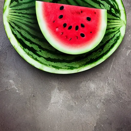 Prompt: watermelon in the shape of a horse, photorealistic hd, wide angle photography