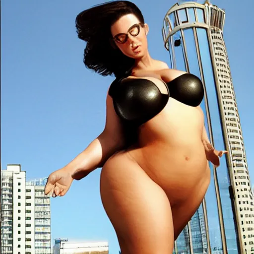 Prompt: elastic woman with enormous breasts