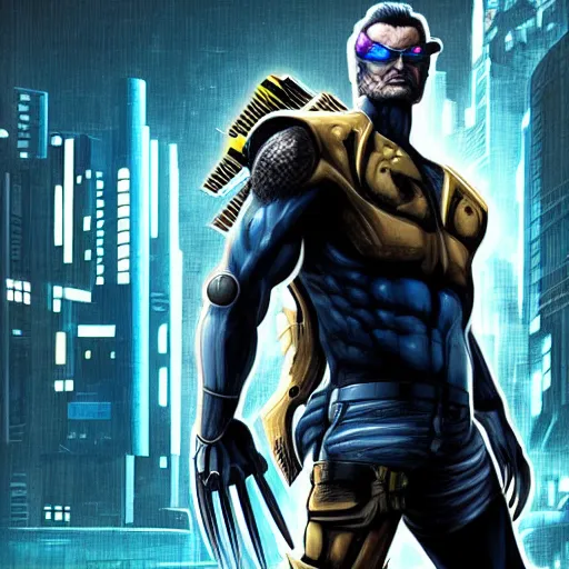 Image similar to Cyberpunk Wolverine