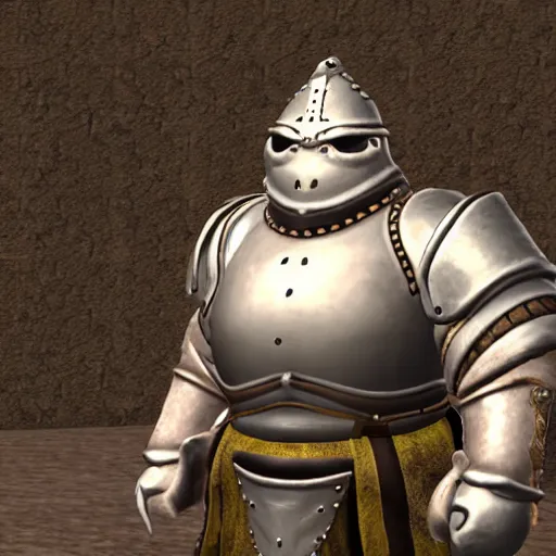 Prompt: siegward of catarina, screenshot