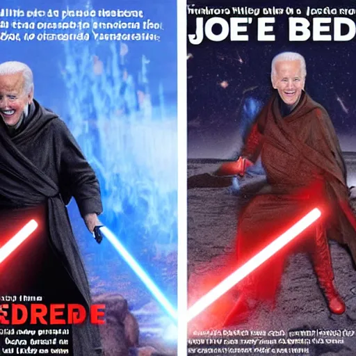 Prompt: joe biden on mustafar