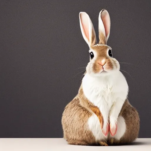 Image similar to a cute bunny sitting on a tire, studio photo, high quality