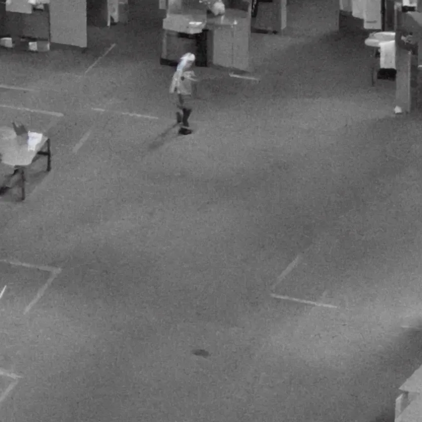 Prompt: the most creepy cctv footage still ever found