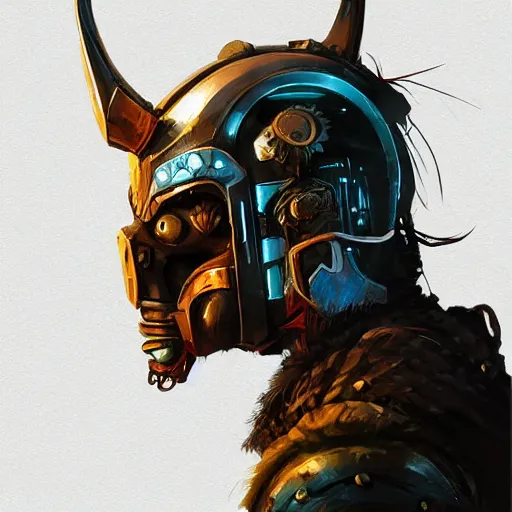 Image similar to cyberpunk viking helmet mask warrior goddess robot ninja fantasy, art gta 5 cover, official fanart behance hd artstation by jesper ejsing, by rhads, makoto shinkai and lois van baarle, ilya kuvshinov, ossdraws