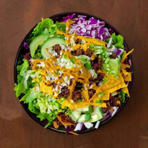 Prompt: taco salad