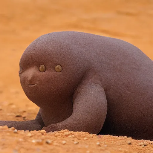 Image similar to national geographic professional photo of diglett, award winning