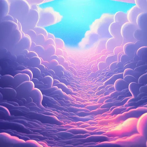 Image similar to this is a beautiful surreal scenery artwork from pixiv. it includes gigantic living inside network of cloud computing material, cloud buildings with internal computer infinites. god lighting, rays, sublimely cold color palette. insanely detailed, artstation!! pixiv!! infinitely detailed