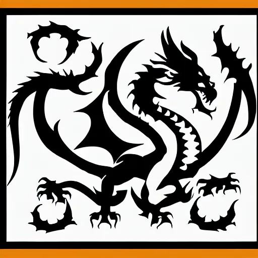 Image similar to official flag of the dragon empire