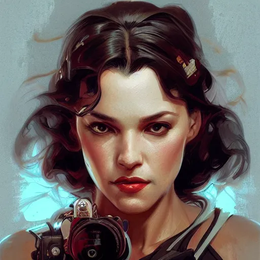 Image similar to quentin tarantino, portrait, intricate, highly detailed, digital painting, artstation, concept art, wallpaper, smooth, sharp focus, illustration, art by artgerm and greg rutkowski and alphonse mucha