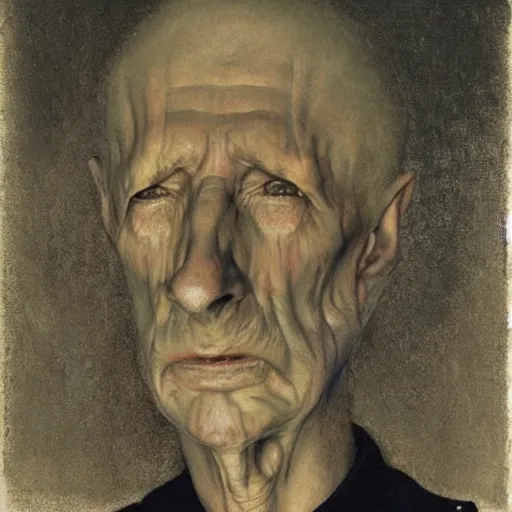 Image similar to portrait of Mr. Vertigo, by Odd Nerdrum, by M.C. Escher, beautiful, eerie, surreal, colorful