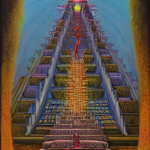 Image similar to great temple by kelly freas