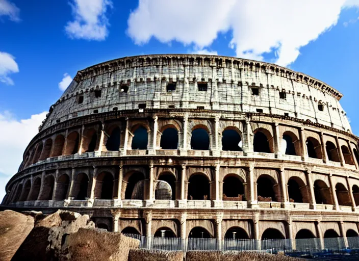 Prompt: colosseum rome under water